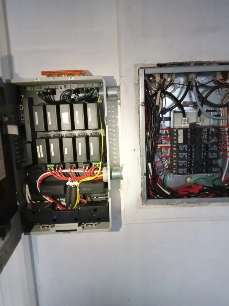 Electrical panel upgrade completed for Security Camera Wiring in Ojai